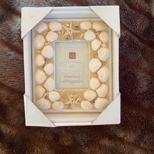NIB Home‎ Studio Shoreline Collection 2”x3” Beachy Seashells Mini Photo Frame